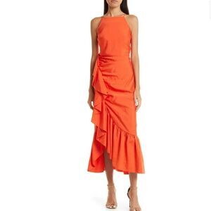 CINQ À SEPT
Neena Midi Dress - Cherry Tomato Size 8 NWT